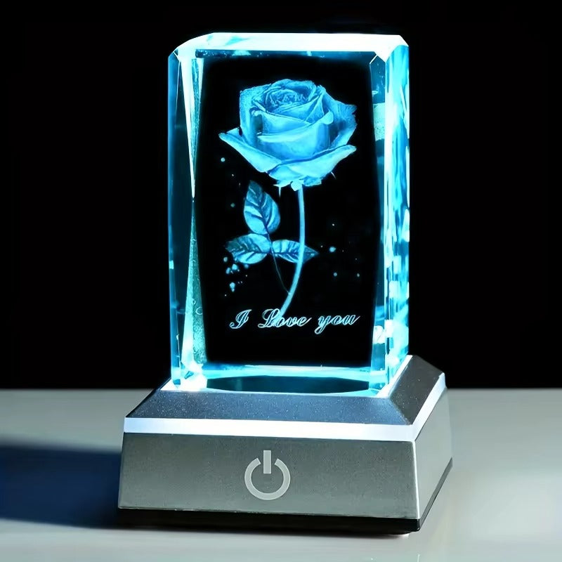 3D Rose LED Night Light