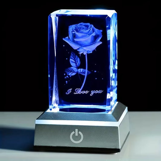 3D Rose LED Night Light