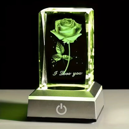 3D Rose LED Night Light