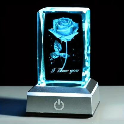 3D Rose LED Night Light