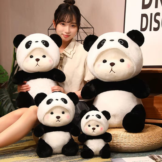 26-60cm Cosplay Black White Panda Teddy Bear