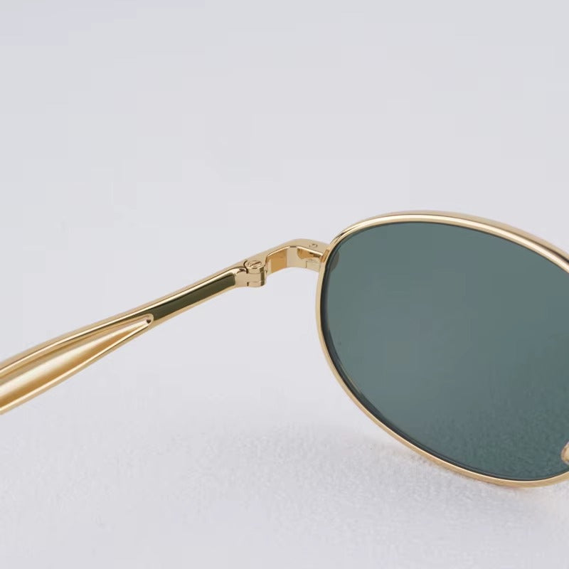 2025 Small Oval Luxury Brands Vintage Sunglasses