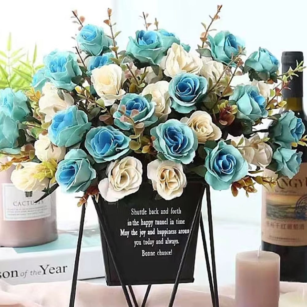 12 Heads Rose Artificial Flowers