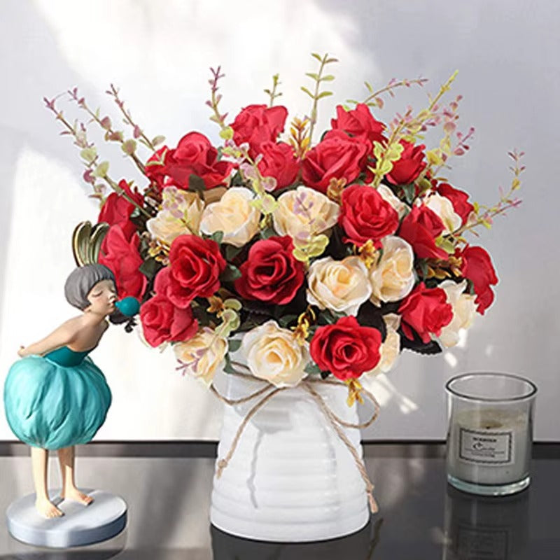 12 Heads Rose Artificial Flowers