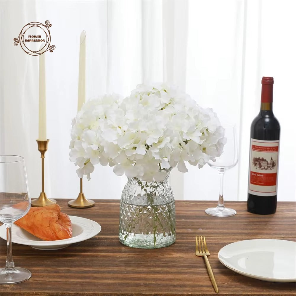 10PCS Artificial Hydrangea Flower Heads