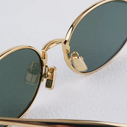 2025 Small Oval Luxury Brands Vintage Sunglasses