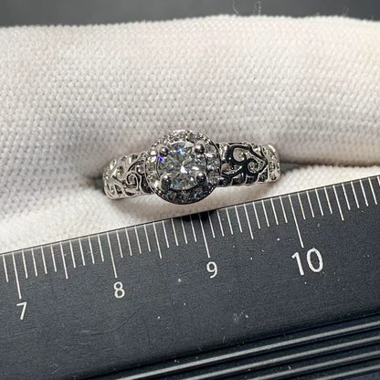 3MM Moissanite Diamond Ring Adjustable Female Ring