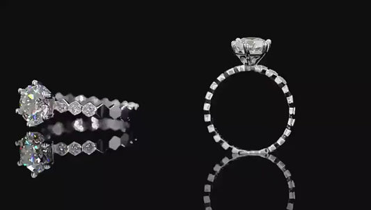 100% Real Moissanite Ring
